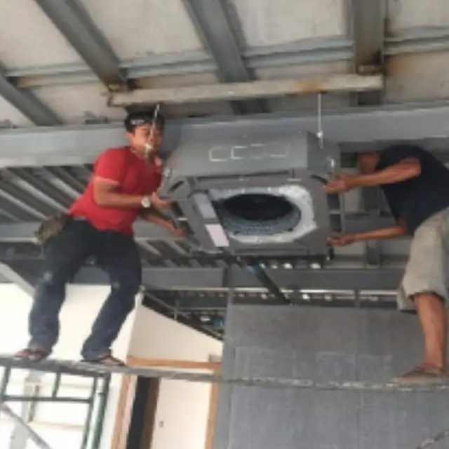 Installing a ceiling cassette